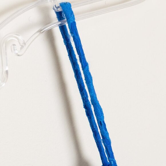 La Femme Prom Maxi Dress 28355 Mermaid Lace Rhinestone Blue - Picture 14 of 15